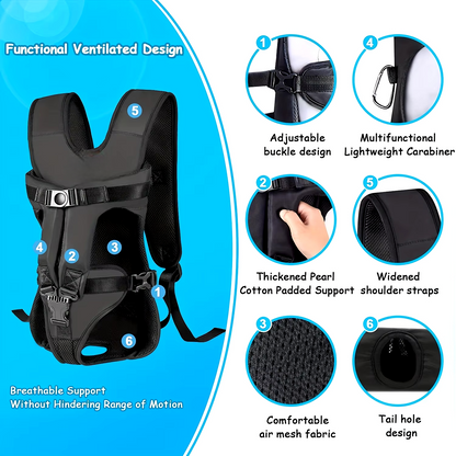 Dog front carrier backpack