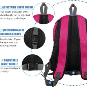 Close-up of mesh ventilation panel on dog carrier backpack